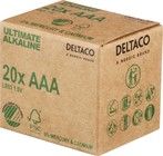 DELTACO Ultimate Alkaline-batterier, LR03/AAA-størrelse, 20-pack bulk