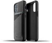 Mujjo Full Leather Wallet Case för iPhone 12 mini - Svart