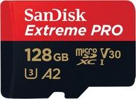 MicroSDXC Extreme Pro 128GB 200MB/s A2 C10 V30 UHS-I 