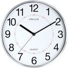 Unilux Clock Aria, metallgrå